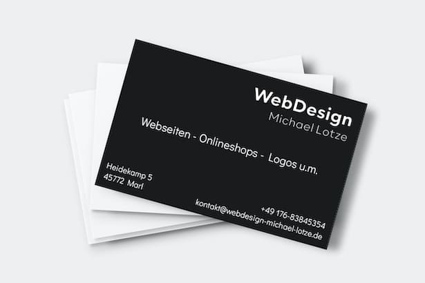 Visitenkarten - Webdesign
